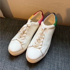 Kurt Geiger White Sneakers with Colorful Heel